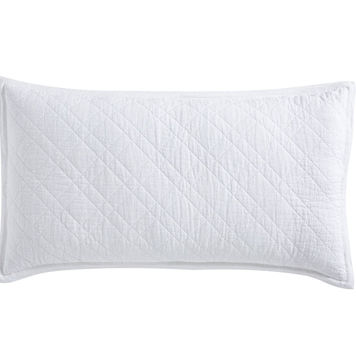 Chloe European Linen Diamond Sham Sham By Orchids Lux Home