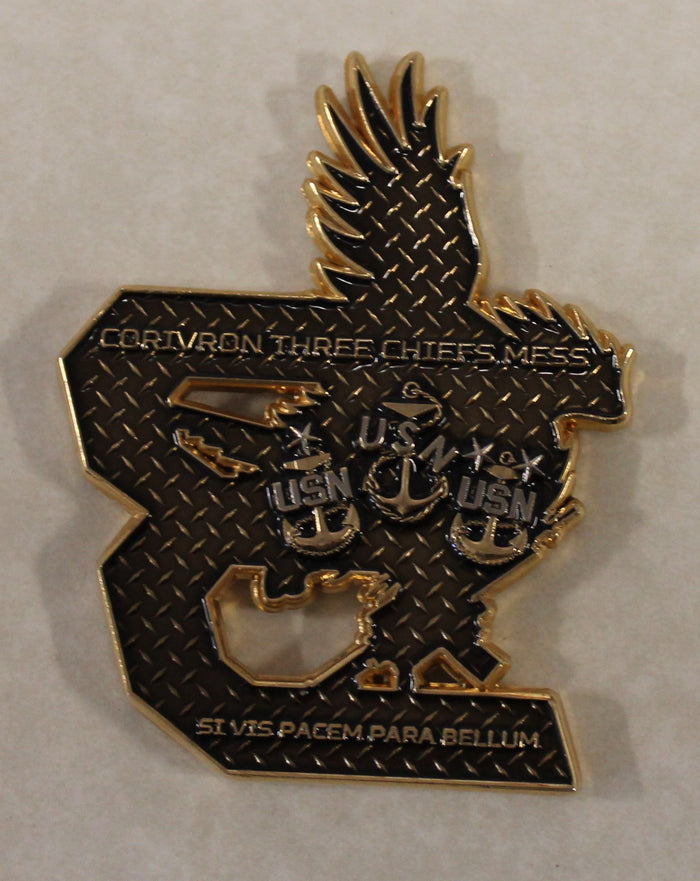Coastal Riverine Squadron Three / III / 3 CORIVRON Chief Navy Challenge Coin