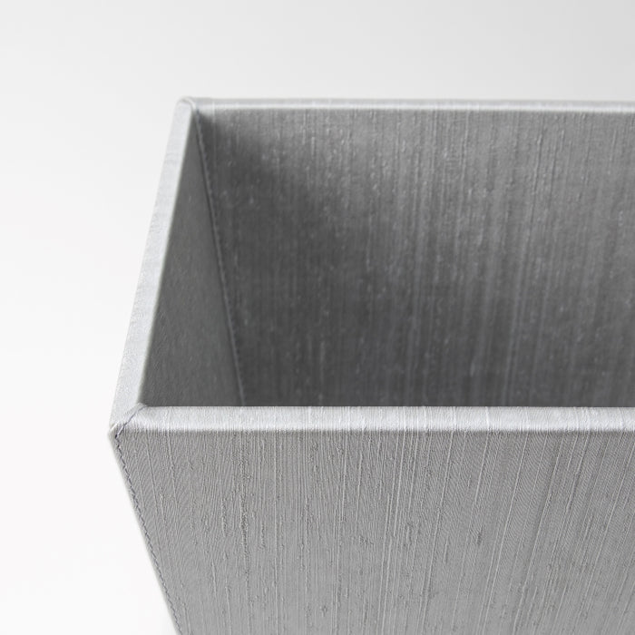 CONIC WASTE BASKET SILK SILVER (202042181)