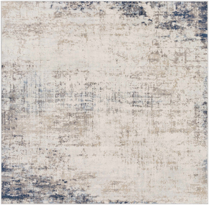 Contemporary Abstract Beige, Tan and Charcoal Machine Woven Area Rug - The Rug Decor