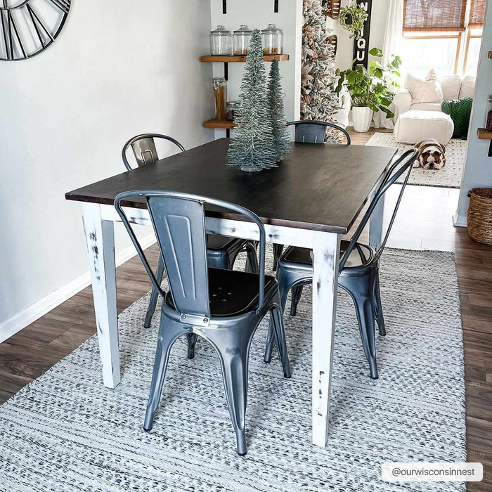 Contemporary Beige and Gray Hand Woven Chevron Design Wool Area Rug - The Rug Decor