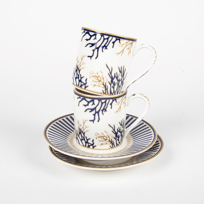 CORALLO SET/2 COFFEE CUP&SAUCER 80ML (202073436)