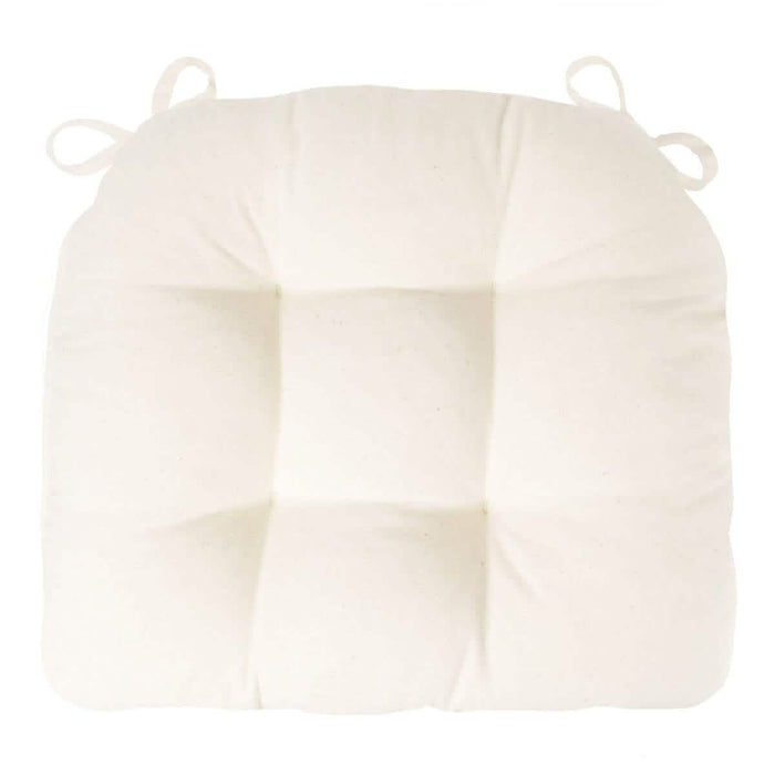 extra-thick dining chair pads natural unbleached cotton