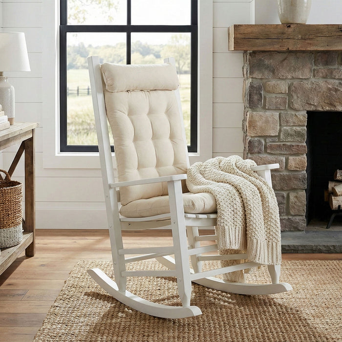 Cotton Duck Natural Rocker Back Extender Pillow - Headrest Pillow