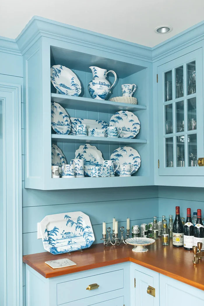 Country Estate 15" Platter - Delft Blue