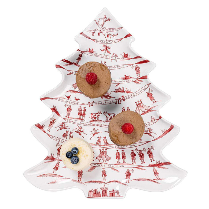 Juliska Country Estate Winter Frolic Ruby Tree Platter