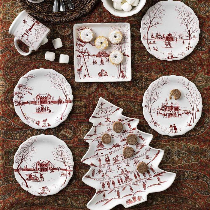 Juliska Country Estate Winter Frolic Ruby Tree Platter