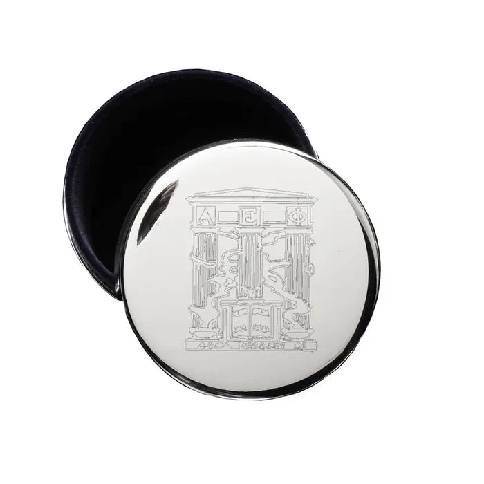 Crest Circle Pin Box- Alpha Epsilon Phi