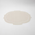 CROWN PLACEMAT W/LINE SLK IVORY (202055086)