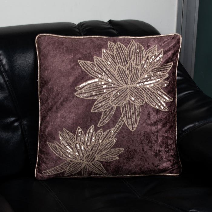CUSHION FLOWER BLUSH 45X45 (327131016)