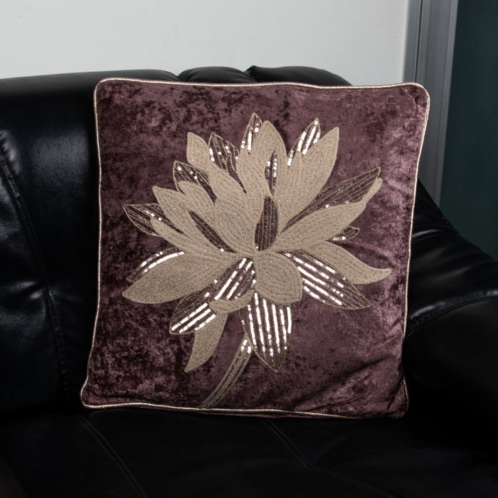 CUSHION FLOWER BLUSH 45X45 (327131017)