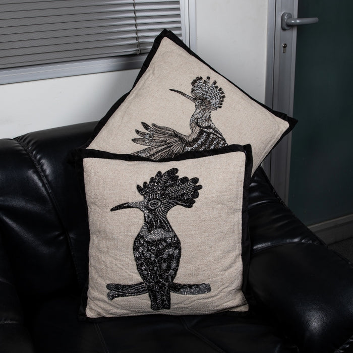 CUSHION HOOPOE NTR/BLACK 45X45 (327131013)