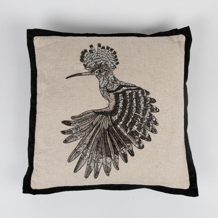 CUSHION HOOPOE NTRL/BLACK 45X45 (327131011)