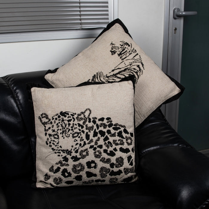 CUSHION TIGER NTRL/BLACK 45X45 (327131006)