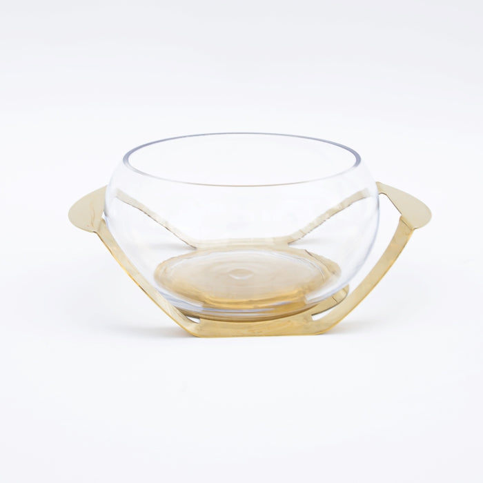 DAZHANG-GLASS SERVING BOWL GOLD (202029300)