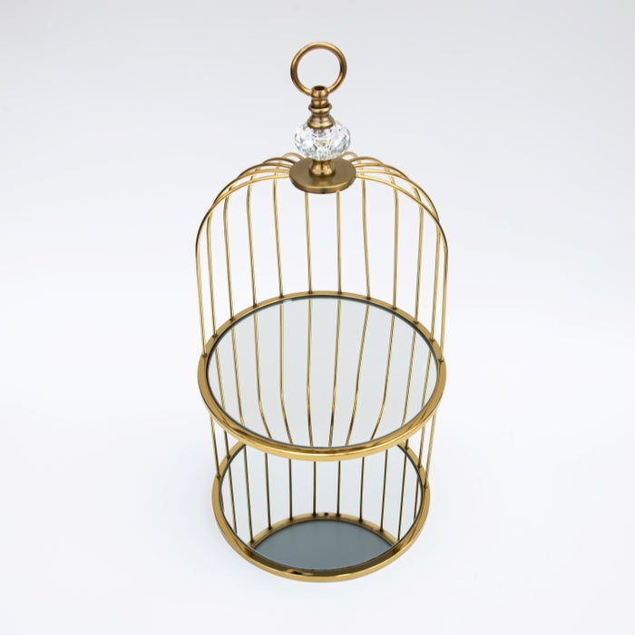 DAZHANG-LANTERN GOLD NKL D27CM H60CM (418060130)