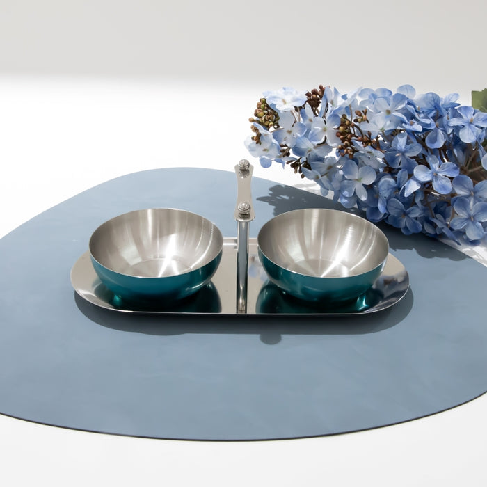 DAZHANG-STAINLESS STEEL 2 BOWL CONDIMENT (202107511)