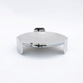 DAZHANG-STAINLESS STEEL FOOTED TRAY SLVR D30CM (202107515)