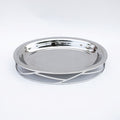 DAZHANG-STAINLESS STEEL TRAY OVAL SLV 46X32CM (202107522)