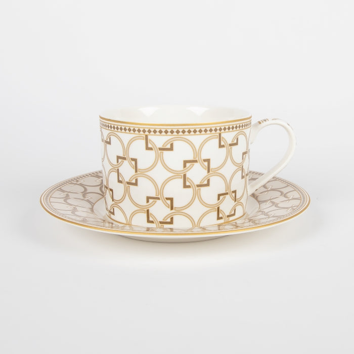 DECO TEACUP & SAUCER 220ML (202073413)