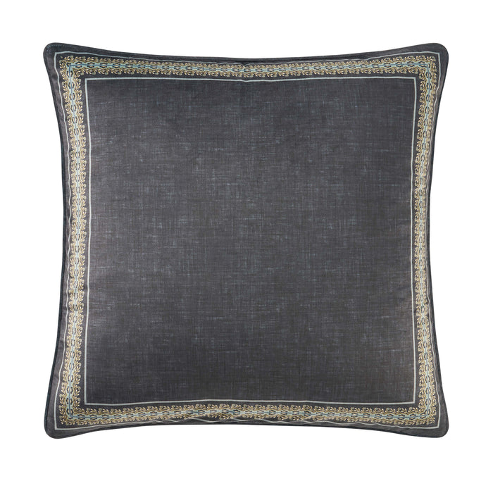 Destiny Blue Square Decorative Throw Pillow 18" x 18" Throw Pillows By J. Queen New York
