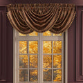 Destiny Chocolate Waterfall Window Valance Window Valances By J. Queen New York