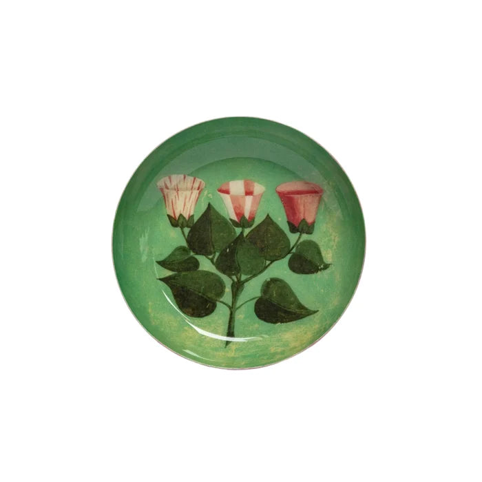 Roomytown Enamel Round Tray - Festival of Flowers