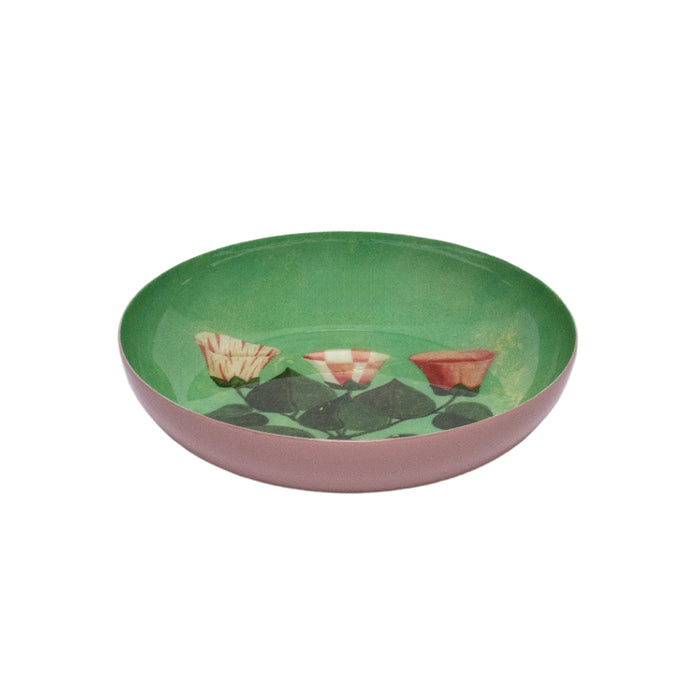 Roomytown Enamel Round Tray - Festival of Flowers