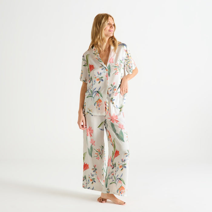 Laurence Tavernier Eze Blanc Short Sleeve Pajamas