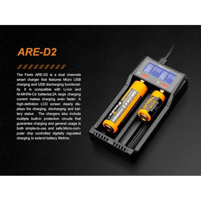 Fenix ARE - D2 USB Smart Multi Charger / Power Bank - Hill and Dale Outdoors