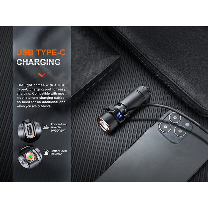 Fenix E18R V2.0 Rechargeable Flashlight - Hill and Dale Outdoors