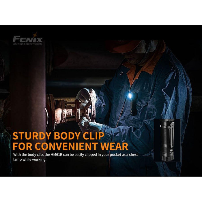 Fenix HM61R V2.0 1600 Lumens Magnetic Rechargeable Headtorch/Handtorch - Hill and Dale Outdoors