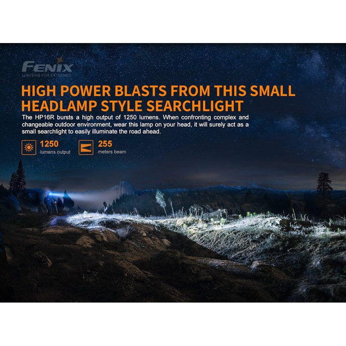 Fenix HP16R Multi Beam Outdoor Headtorch - Hill and Dale Outdoors