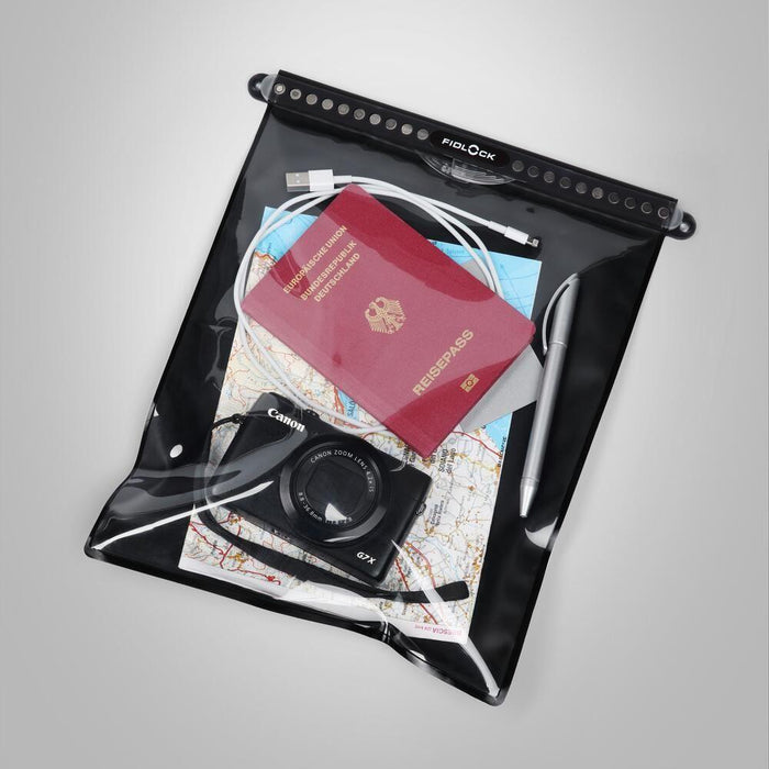 Fidlock Self Sealing Dry Bag Mega – Black/Transparent - Hill and Dale Outdoors