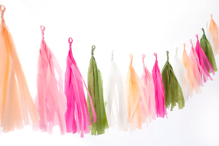 Flower Garden Tassel Garland