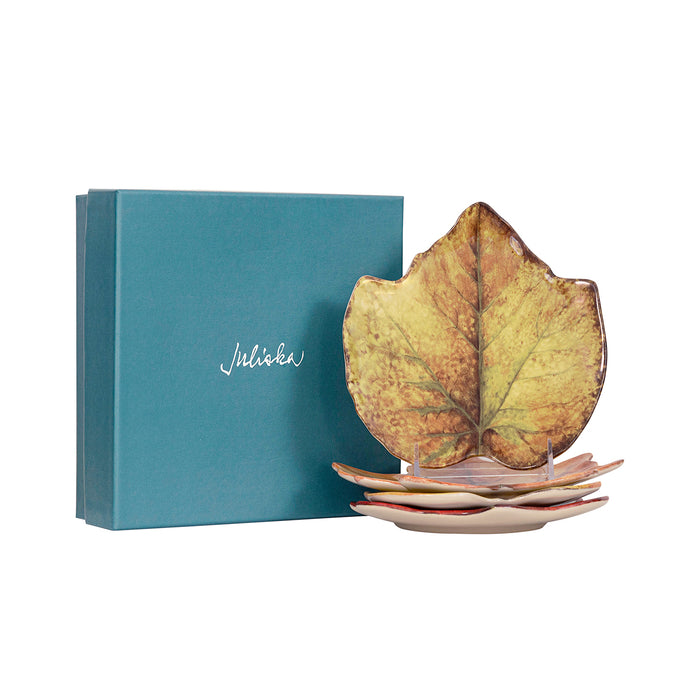 Juliska Forest Walk Leaf Plate Assorted Set/4 -  La Petite Maison