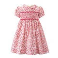Rachel Riley Forget-me-not Smocked Dress & Bloomers, Pink - La Petite Maison