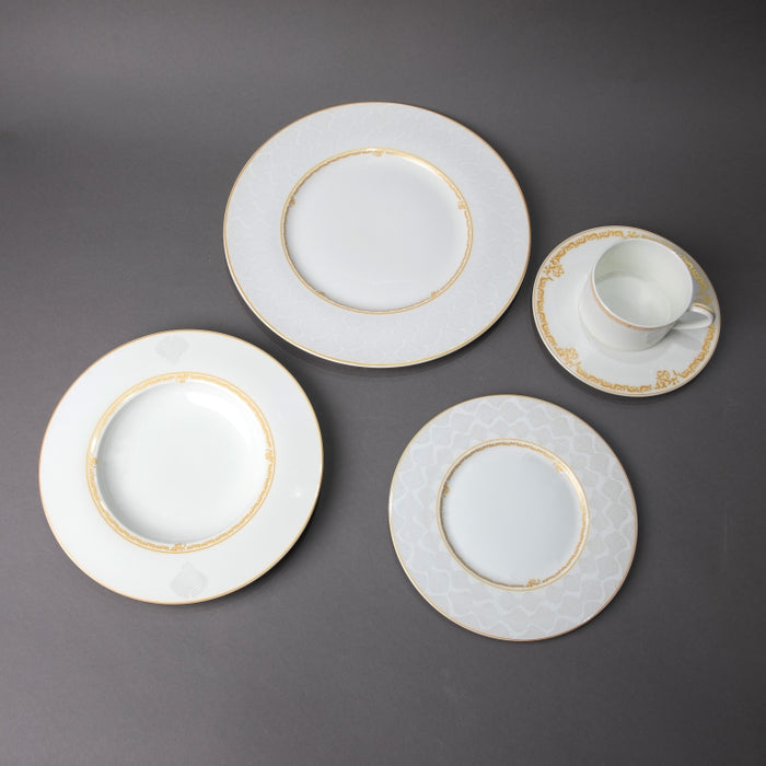 FOSUNY-FINE BONE 20PCS DINNER SET WHITE/GOLD (202029260)
