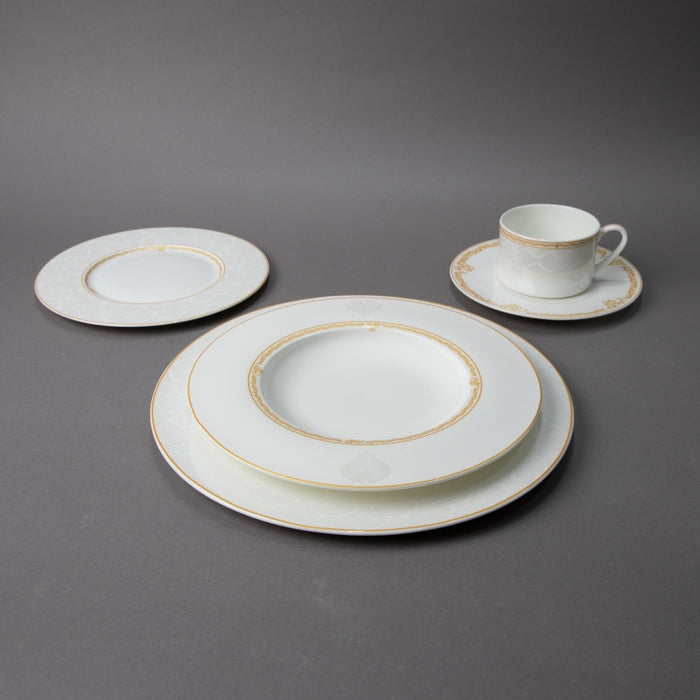 FOSUNY-FINE BONE 20PCS DINNER SET WHITE/GOLD (202029260)