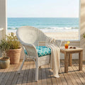 Fulton Aqua Patio Chair Cushions - Wicker Chair Cushions
