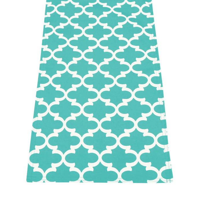 Fulton Ogee Aqua 72" Table Runner - Rectangle