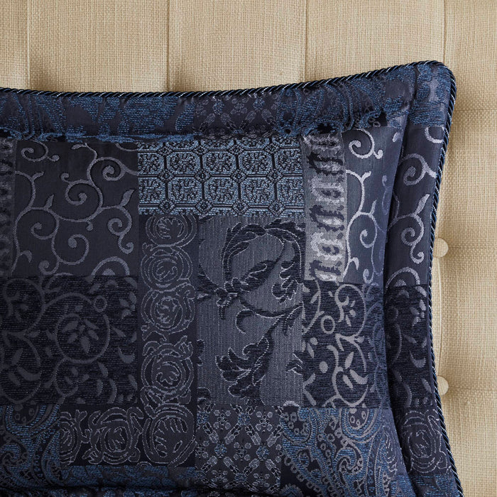 Galleria Navy 4 Piece Comforter Set Comforter Sets By Croscill Home LLC