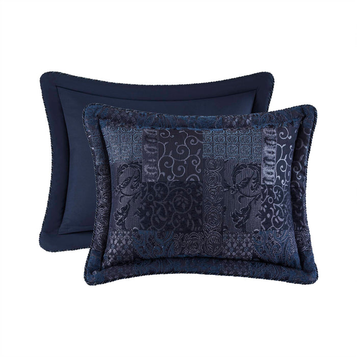 Galleria Navy 4 Piece Comforter Set Comforter Sets By Croscill Home LLC