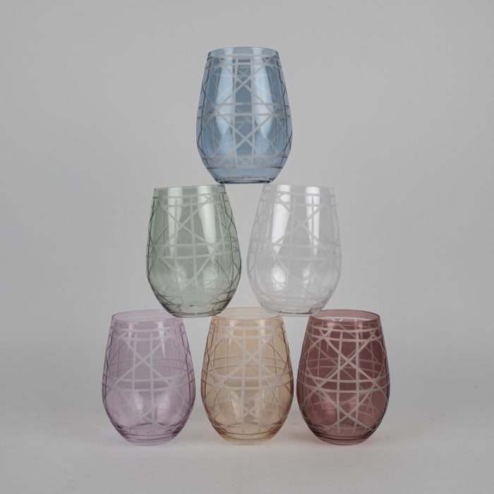 GLASS TUMBLER SET/6PCS GREEN (202016437)