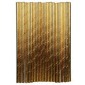 gold paper straws