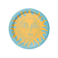 Golden and Dutch Blue Celestial Sunshine Dinner Paper Plates - 8 pack