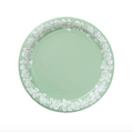 Grapevine Border Dinner Mint Jasperware Paper Plate  - 8 pack