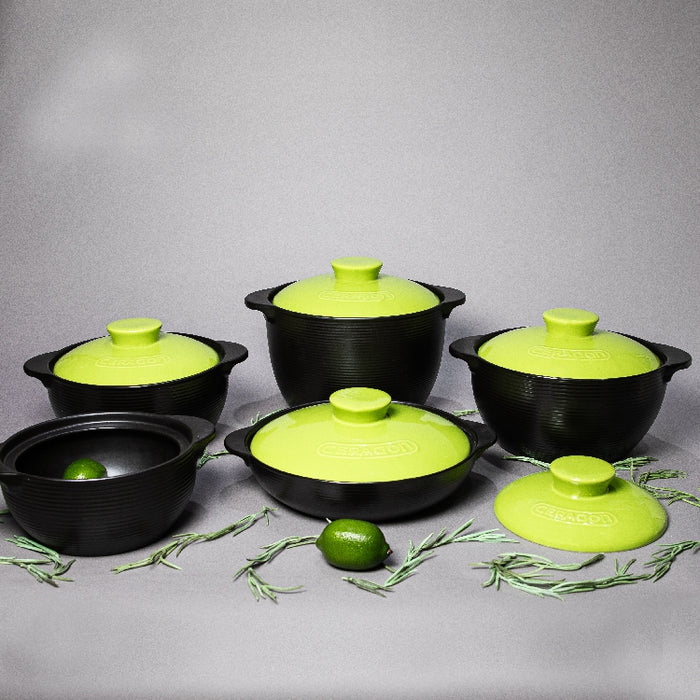 GREEN PORCELAIN CASSEROLE 2LITER (202029135)
