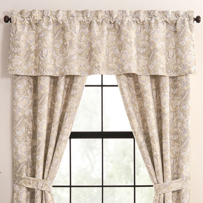 Hannah Floral Straight Window Valance Window Valances By P/Kaufmann