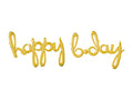 Happy Bday Script Letter Balloon Sign
